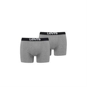 Levi's? Men Solid Basic Grey Boxer 2pk